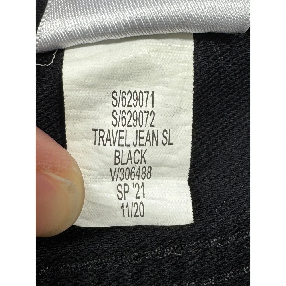 Banana Republic Mens Travel Jean Slim Fit Black Denim Jeans 31x32 Meas: 31x30